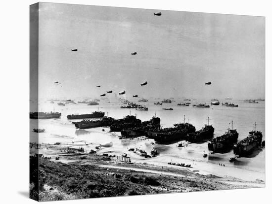 WWII Normandy Invasion Omaha-null-Stretched Canvas