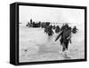 WWII Normandy Invasion-Bert Brandt-Framed Stretched Canvas