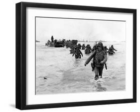 WWII Normandy Invasion-Bert Brandt-Framed Premium Photographic Print
