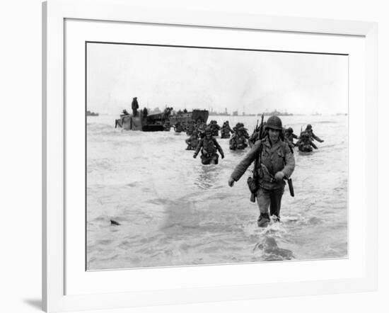 WWII Normandy Invasion-Bert Brandt-Framed Photographic Print