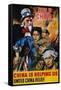 WWII Poster: "Help China"-James Montgomery Flagg-Framed Stretched Canvas