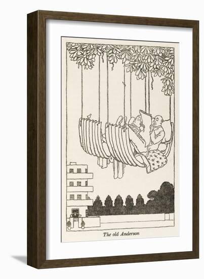 WWII Recycling: Anderson Hammock-William Heath Robinson-Framed Art Print