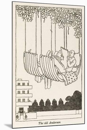 WWII Recycling: Anderson Hammock-William Heath Robinson-Mounted Art Print