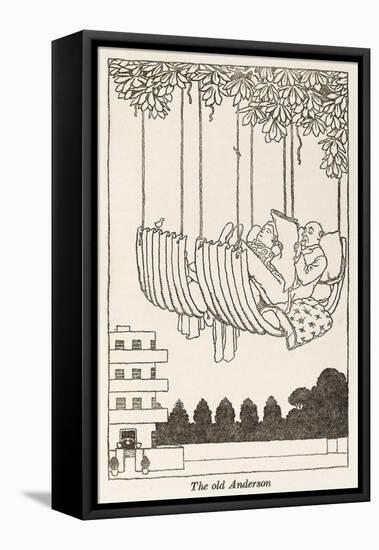 WWII Recycling: Anderson Hammock-William Heath Robinson-Framed Stretched Canvas