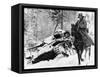 WWII Red Army Cavalry Rider-null-Framed Stretched Canvas