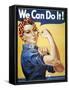 WWII: Rosie The Riveter-null-Framed Stretched Canvas