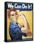 WWII: Rosie The Riveter-null-Framed Stretched Canvas