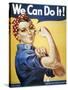 WWII: Rosie The Riveter-null-Stretched Canvas