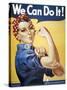 WWII: Rosie The Riveter-null-Stretched Canvas