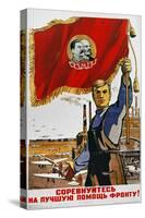 WWII: Russian Poster, 1942-null-Stretched Canvas