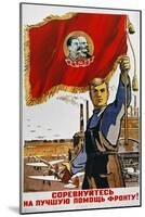 WWII: Russian Poster, 1942-null-Mounted Giclee Print