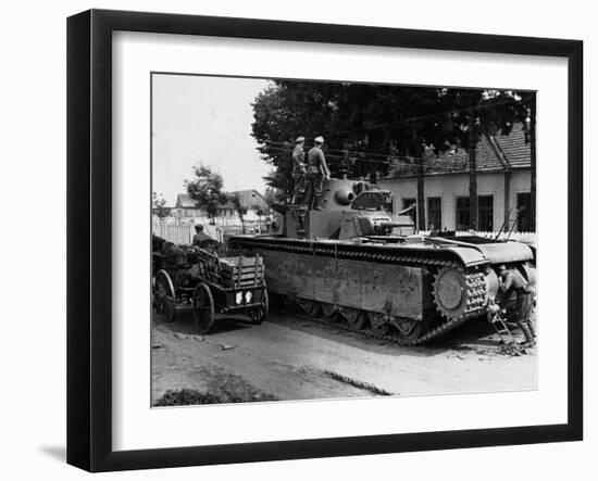 WWII Soviet Tanks in Ukraine 1941-Roth-Framed Premium Photographic Print