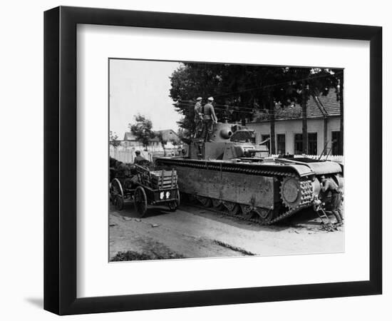 WWII Soviet Tanks in Ukraine 1941-Roth-Framed Photographic Print