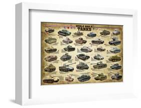 WWII Tanks-null-Framed Art Print