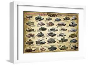 WWII Tanks-null-Framed Art Print