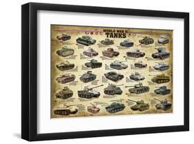 WWII Tanks-null-Framed Art Print