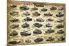 WWII Tanks-null-Mounted Art Print