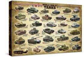 WWII Tanks-null-Stretched Canvas