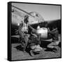 WWII: Tuskegee Airmen, 1945-Toni Frissell-Framed Stretched Canvas