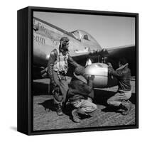 WWII: Tuskegee Airmen, 1945-Toni Frissell-Framed Stretched Canvas