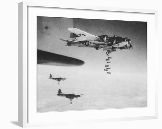 WWII U.S. Air Raid on Chemnitz-null-Framed Photographic Print