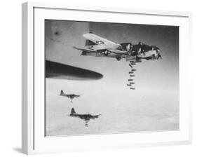 WWII U.S. Air Raid on Chemnitz-null-Framed Photographic Print