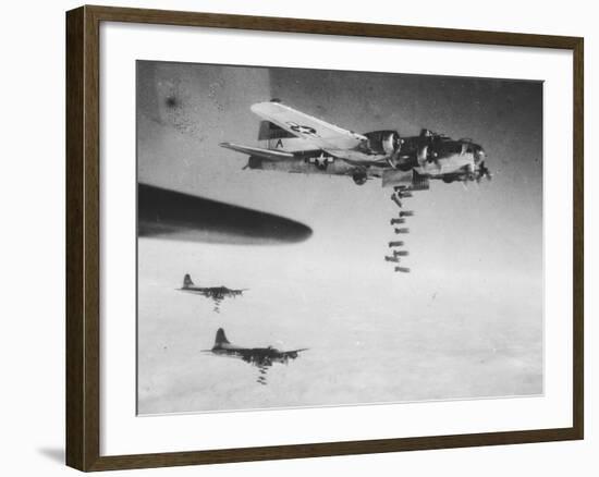 WWII U.S. Air Raid on Chemnitz-null-Framed Photographic Print