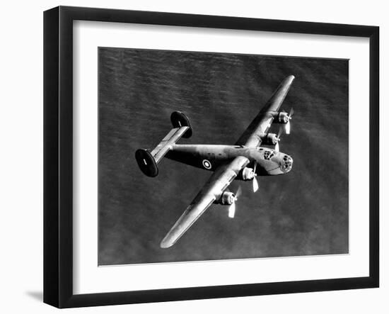 WWII U.S. Bomber Liberator-null-Framed Premium Photographic Print