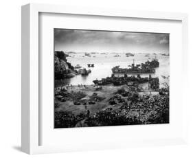 WWII U.S. Invasion Okinawa-null-Framed Photographic Print