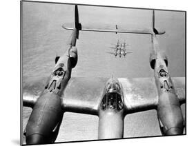 WWII U.S. Lockheed P38 Lightning-null-Mounted Premium Photographic Print