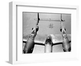 WWII U.S. Lockheed P38 Lightning-null-Framed Photographic Print