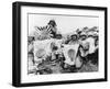 WWII U.S. Marines Capture Flags-null-Framed Premium Photographic Print