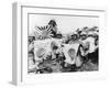 WWII U.S. Marines Capture Flags-null-Framed Premium Photographic Print