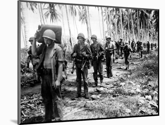 WWII U.S. Marines Guadalcanal-null-Mounted Photographic Print