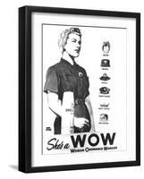 WWII U.S. Woman Ordnance Worker-U.S. Army Signal Corps-Framed Photographic Print