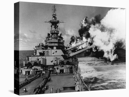 WWII USS Missouri-null-Stretched Canvas