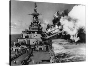 WWII USS Missouri-null-Stretched Canvas