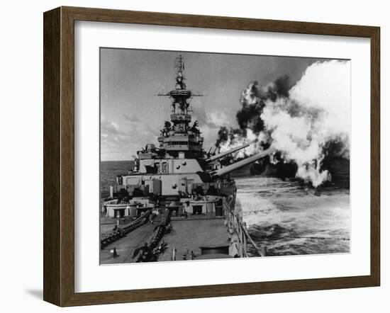 WWII USS Missouri-null-Framed Premium Photographic Print