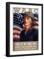 WWII: Waac Poster, 1942-null-Framed Giclee Print