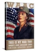 WWII: Waac Poster, 1942-null-Stretched Canvas
