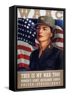 WWII: Waac Poster, 1942-null-Framed Stretched Canvas