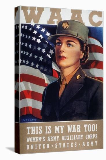 WWII: Waac Poster, 1942-null-Stretched Canvas