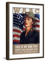 WWII: Waac Poster, 1942-null-Framed Giclee Print