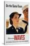 WWII: Waves Poster-null-Stretched Canvas