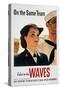 WWII: Waves Poster-null-Stretched Canvas