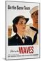 WWII: Waves Poster-null-Mounted Giclee Print