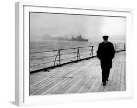 WWII, Winston Churchill, U.K. Prime Minister-Science Source-Framed Giclee Print