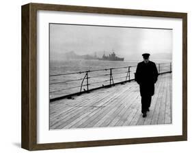 WWII, Winston Churchill, U.K. Prime Minister-Science Source-Framed Giclee Print