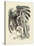 WWl Belgium fighting metaphorical German eagle-Walter Crane-Stretched Canvas