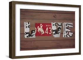 WY State Love-Design Turnpike-Framed Giclee Print